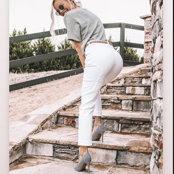 revice denim Denim - REVICE Venus crops in optical white